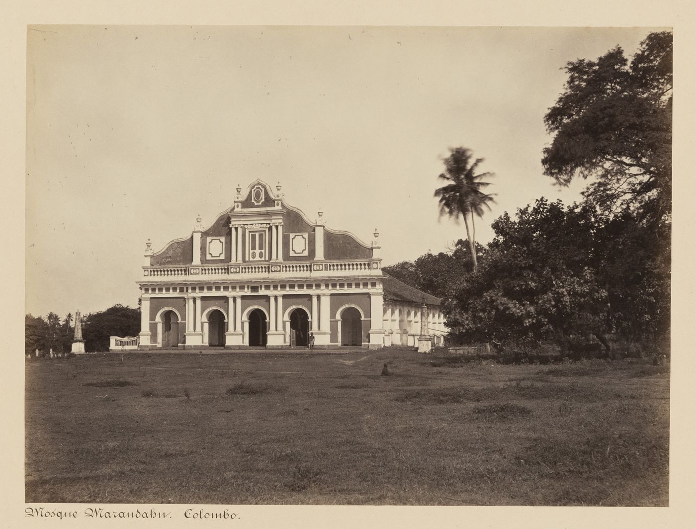 View of the Colombo Mosque, Colombo, Ceylon (now Sri Lanka)