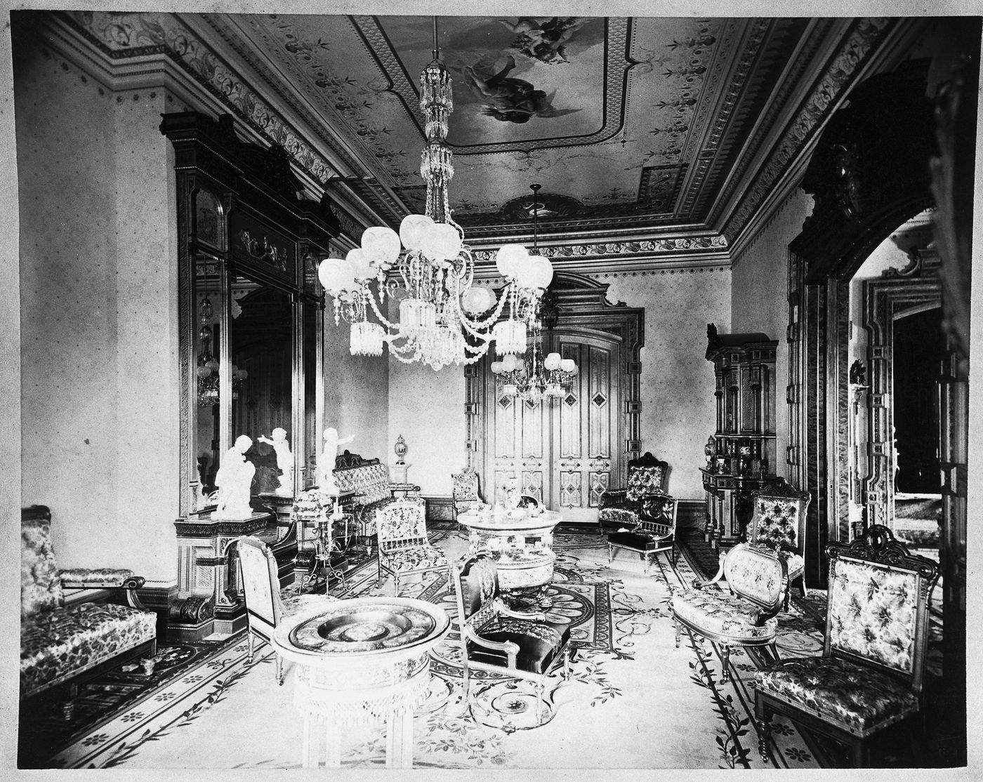 Room interior, Linden Towers, James Clair Flood Estate, Atherton, California