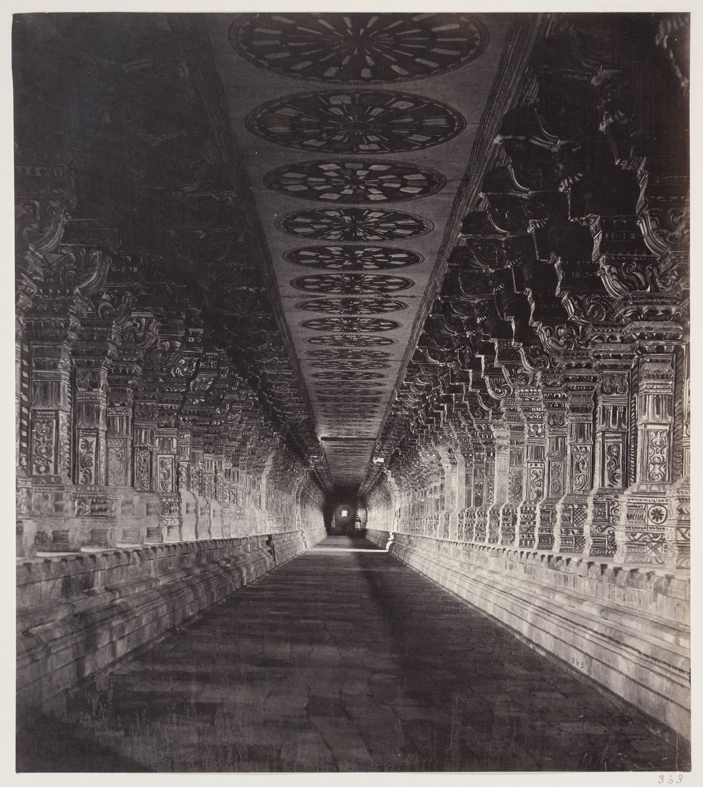 View of an aisle, Ramalingeswara Temple, Rameswaram, India