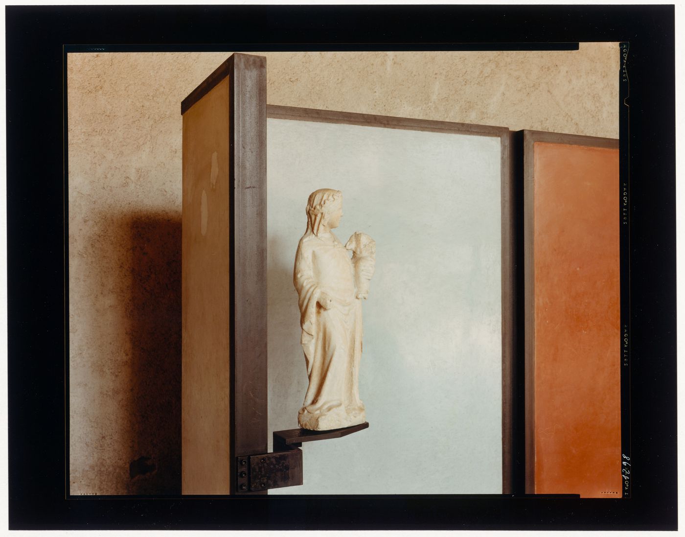 Interior view of a gallery showing a statue, Museo di Castelvecchio, Verona, Italy