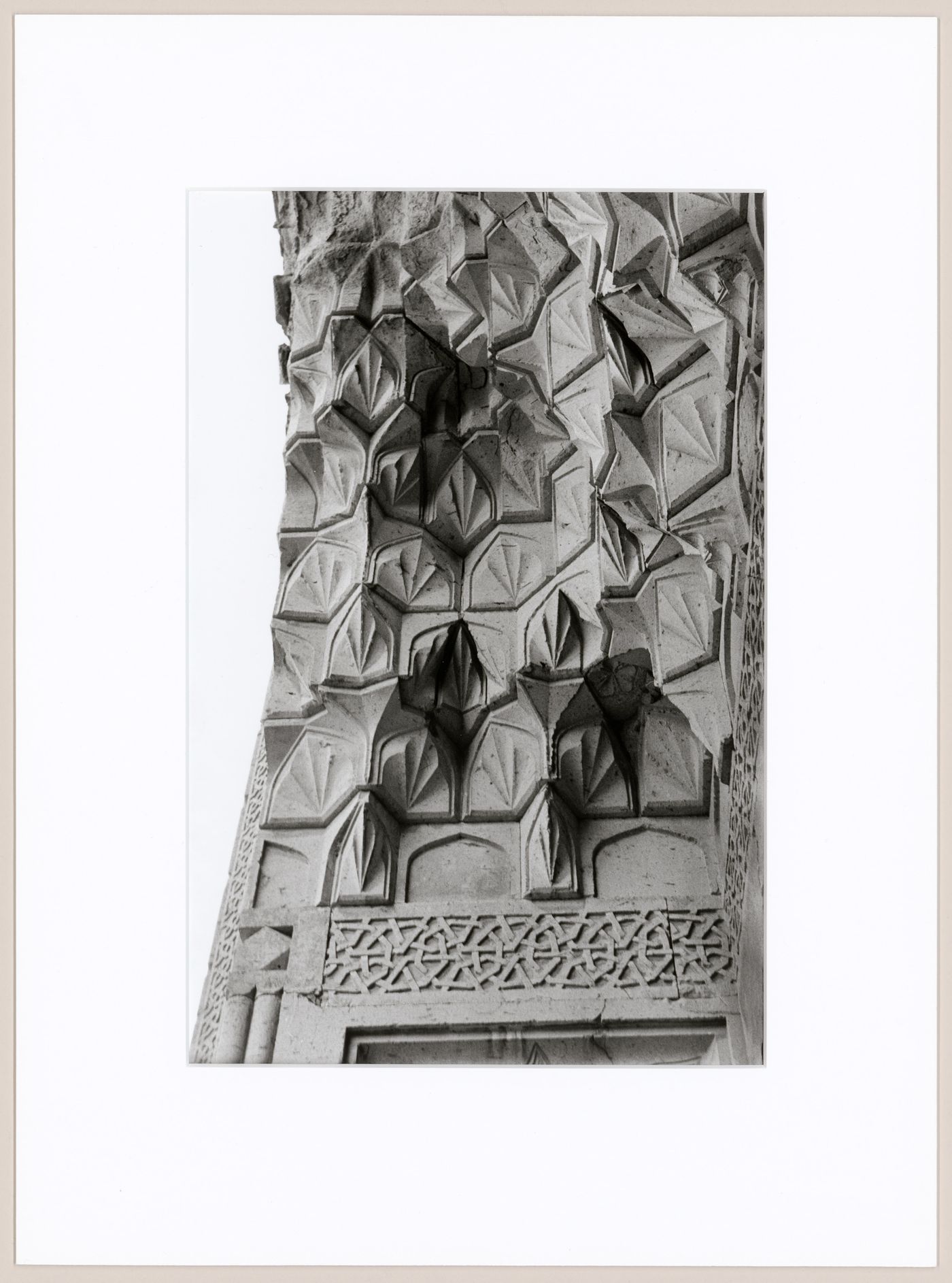 Detail, Portal, Courtyard of the Sultan Han Caravanserai, Kayseri-Sivas Road, Turkey.