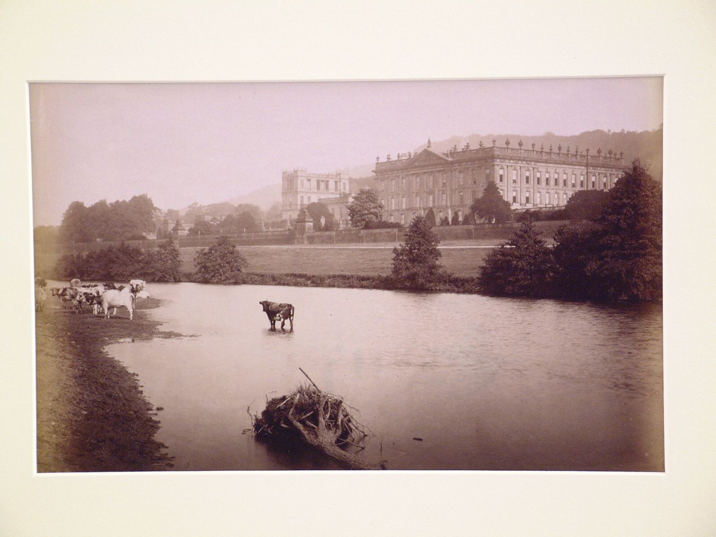 Chatsworth, Derbyshire, from the Derwent