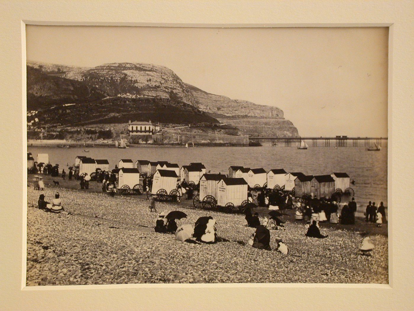 The beach and Ormes Head, Llandudno, Wales