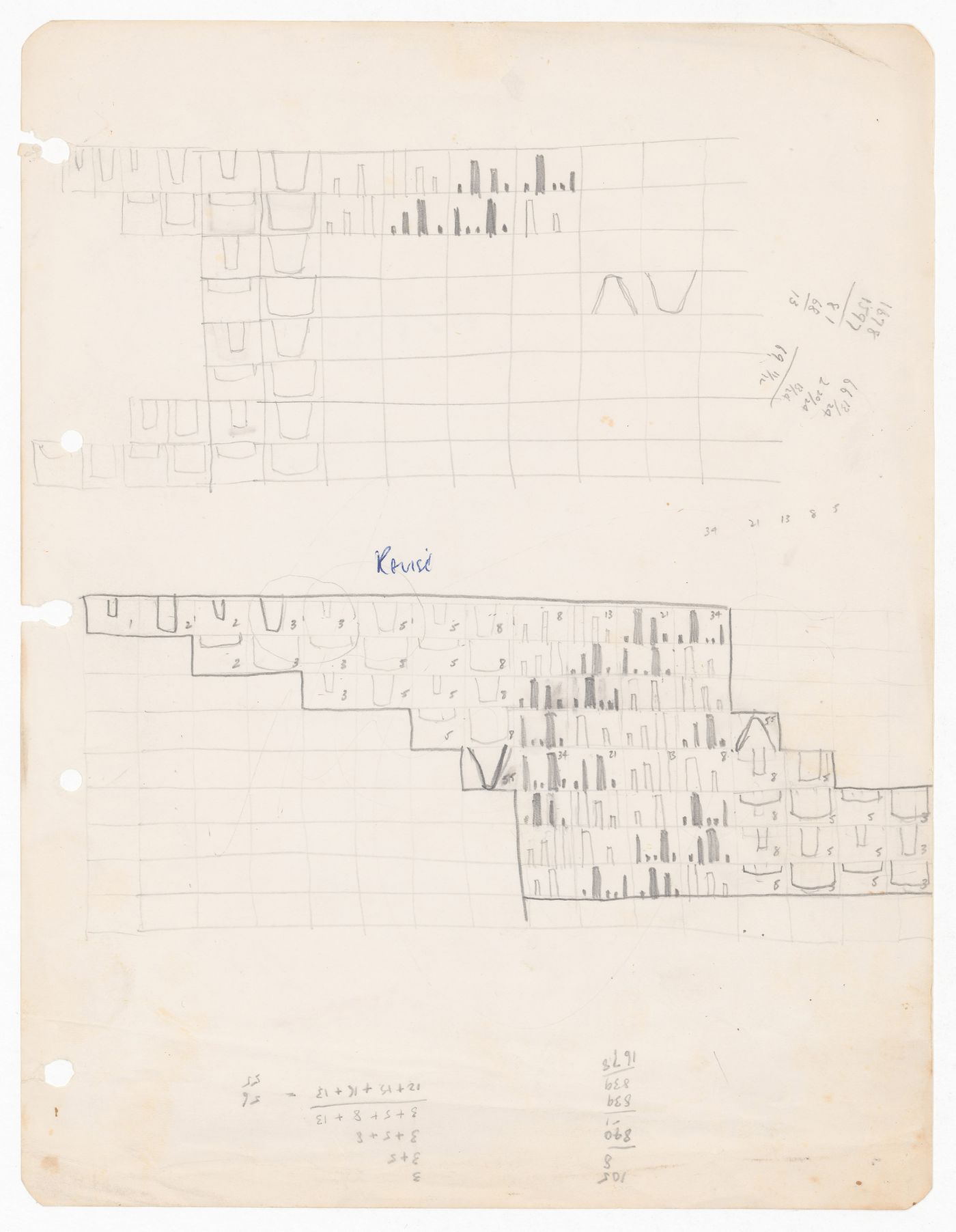 Drawing for production planning for documentary The Key