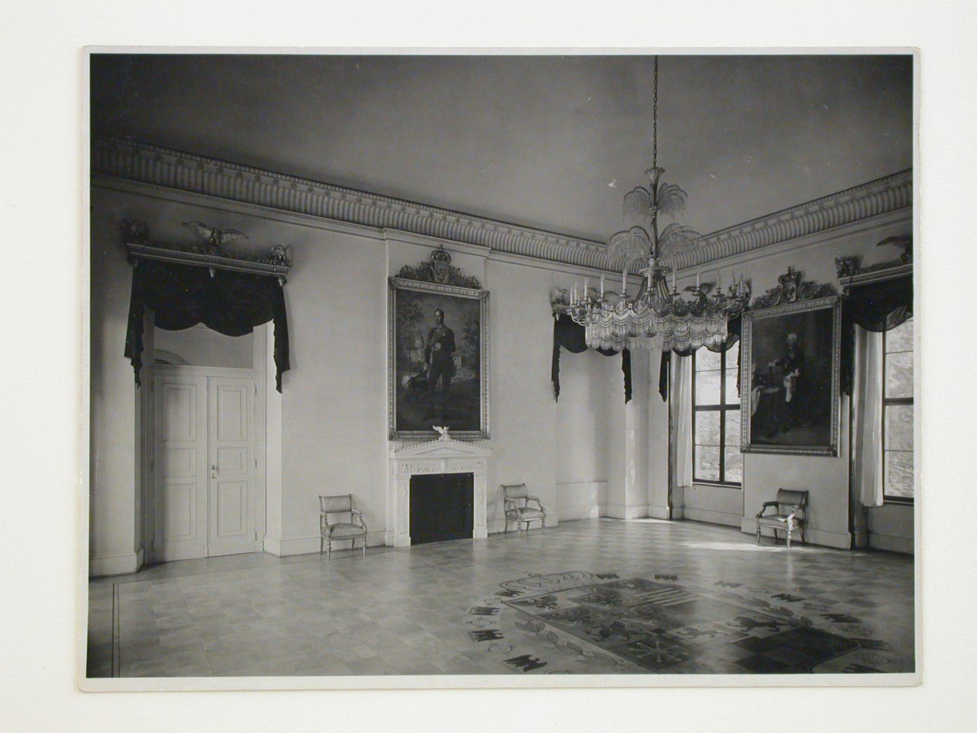 Interior view of the forbidden hall in the Palais Prinz Karl (now demolished), Wilhelm Platz, Berlin, Germany