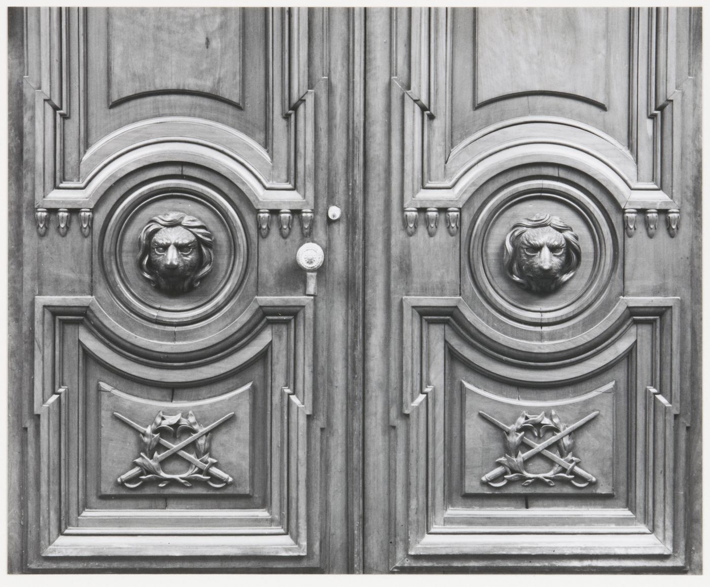 Detail view of doors to mayor's office, Old City Hall, Boston, Massachusetts, United States
