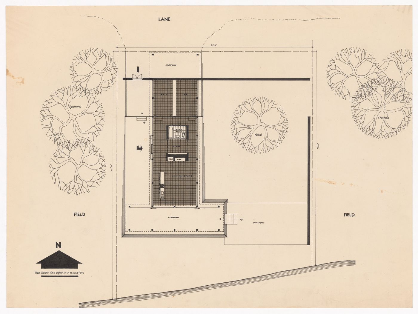 Housing plan for The Shape of Cambridge: A Plan, Cambridge University, England