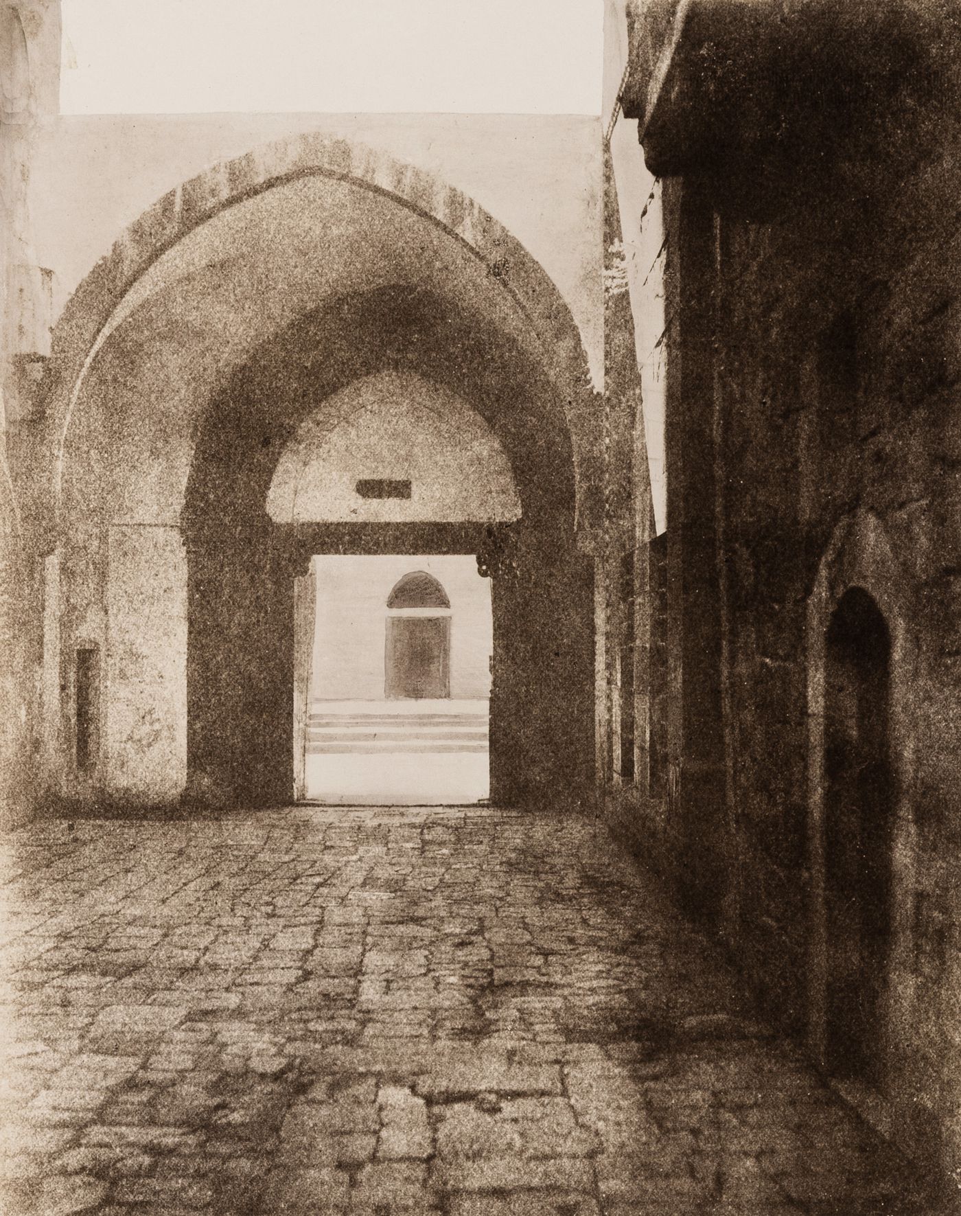 View of a portal of a mosque (formerly Saint John's Church), Tripoli, Ottoman Empire (now in Lebanon)