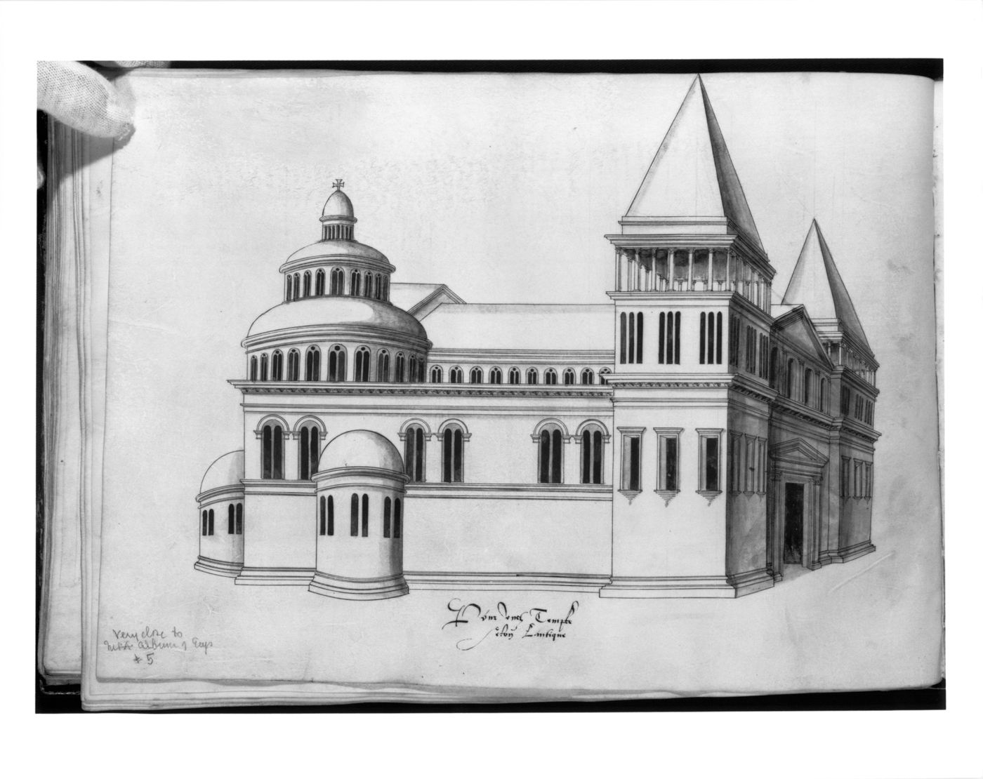 Perspective view for a temple in the antique manner