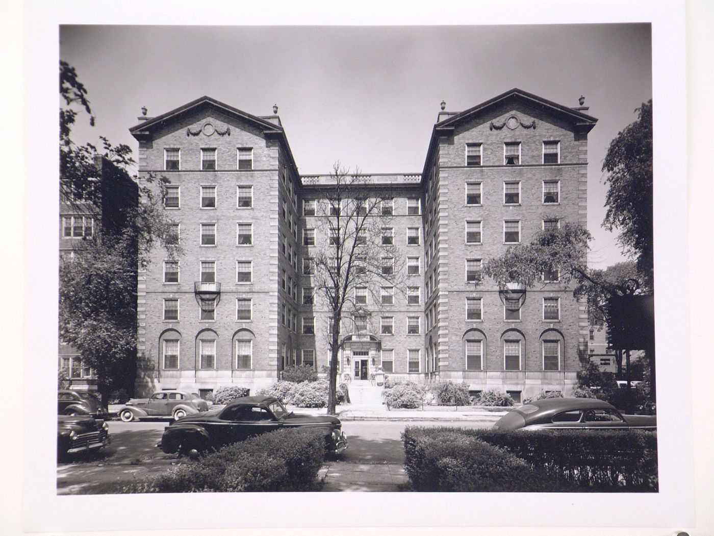View of principal façade of the Nurses' Home, Grace Hospital, Detroit, Michigan