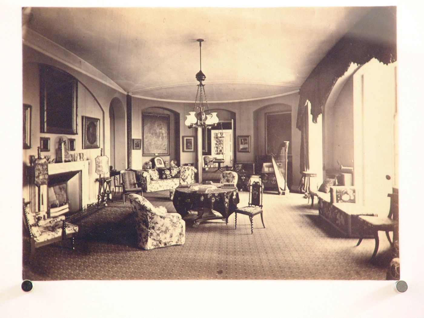 "Aynho", interior view of drawing room, Northamptonshire, England