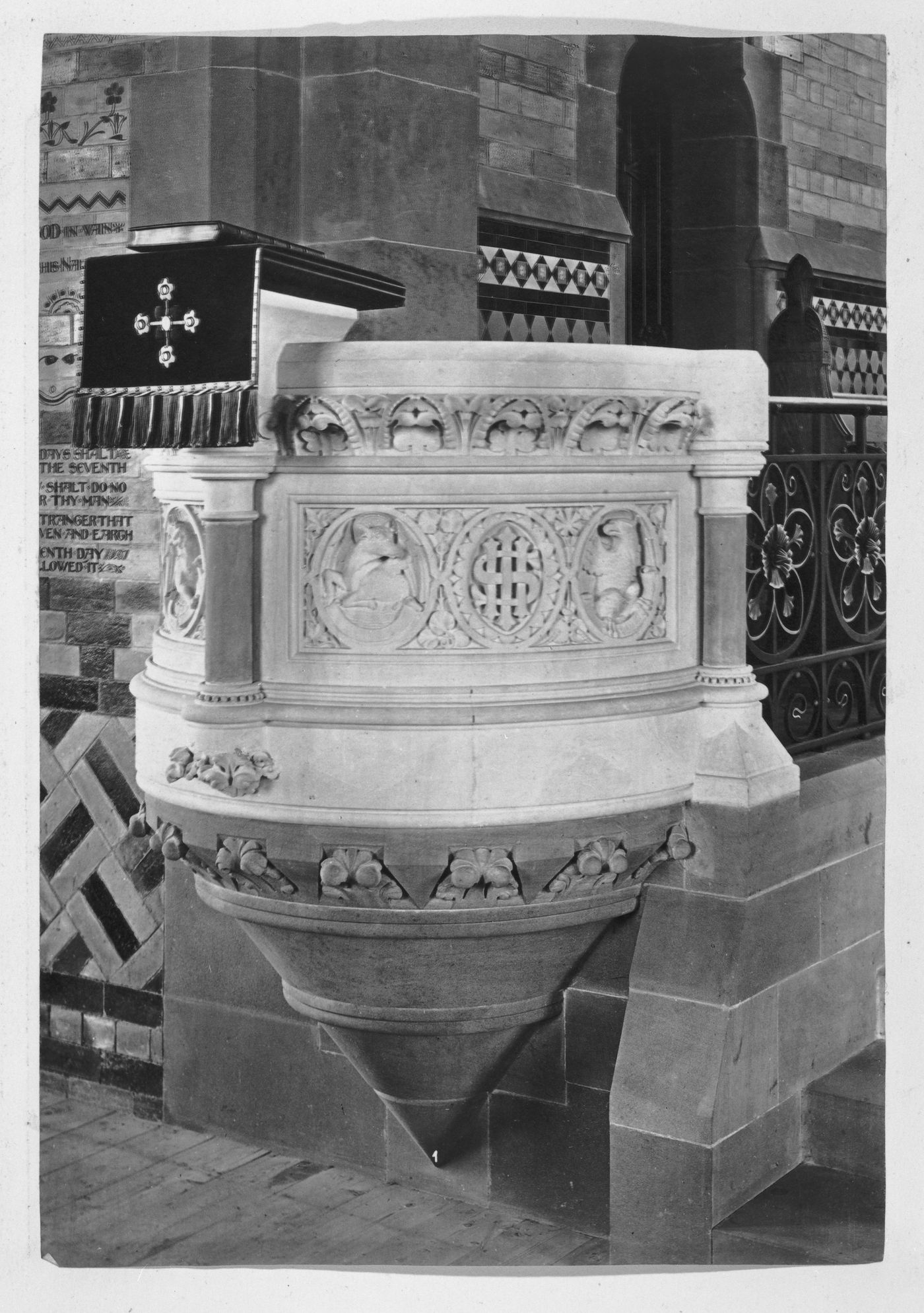 Pulpit in unidentified church