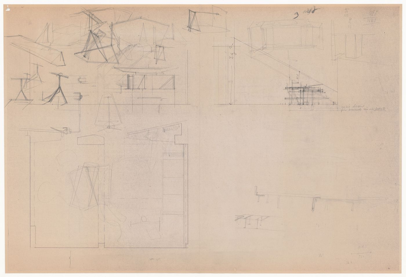 Elevations and sections for Casa De Paolini, Milan, Italy