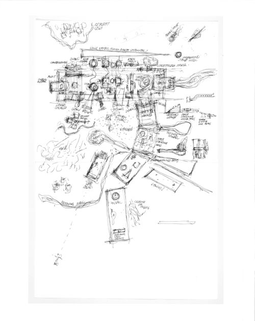 Site Plan for Cathedral, from Pewter Wings Golden Horns Stone Veils
