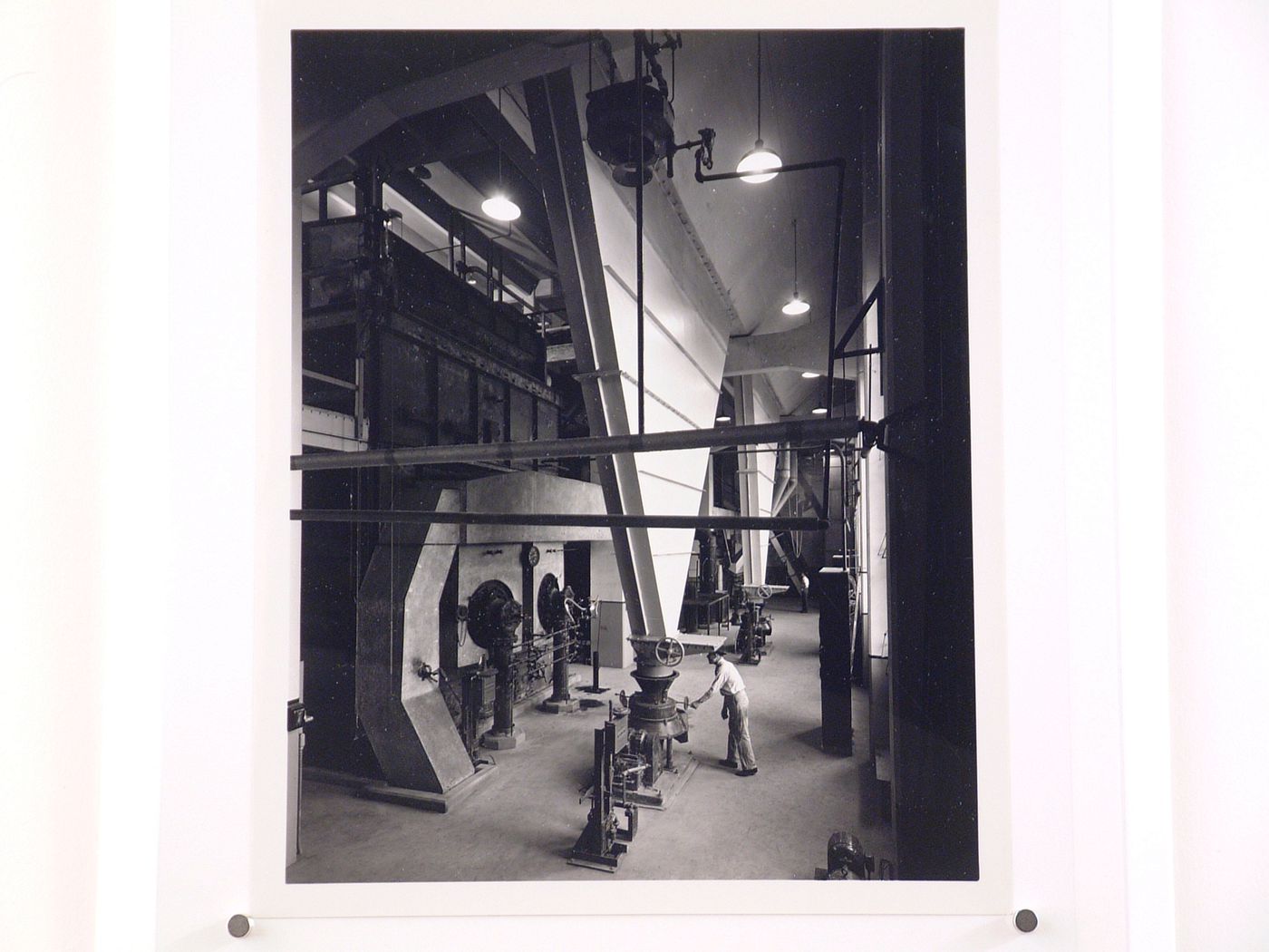 Interior view of the Boiler House, Curtiss-Wright Corporation Airplane division Assembly Plant, Louisville, Kentucky