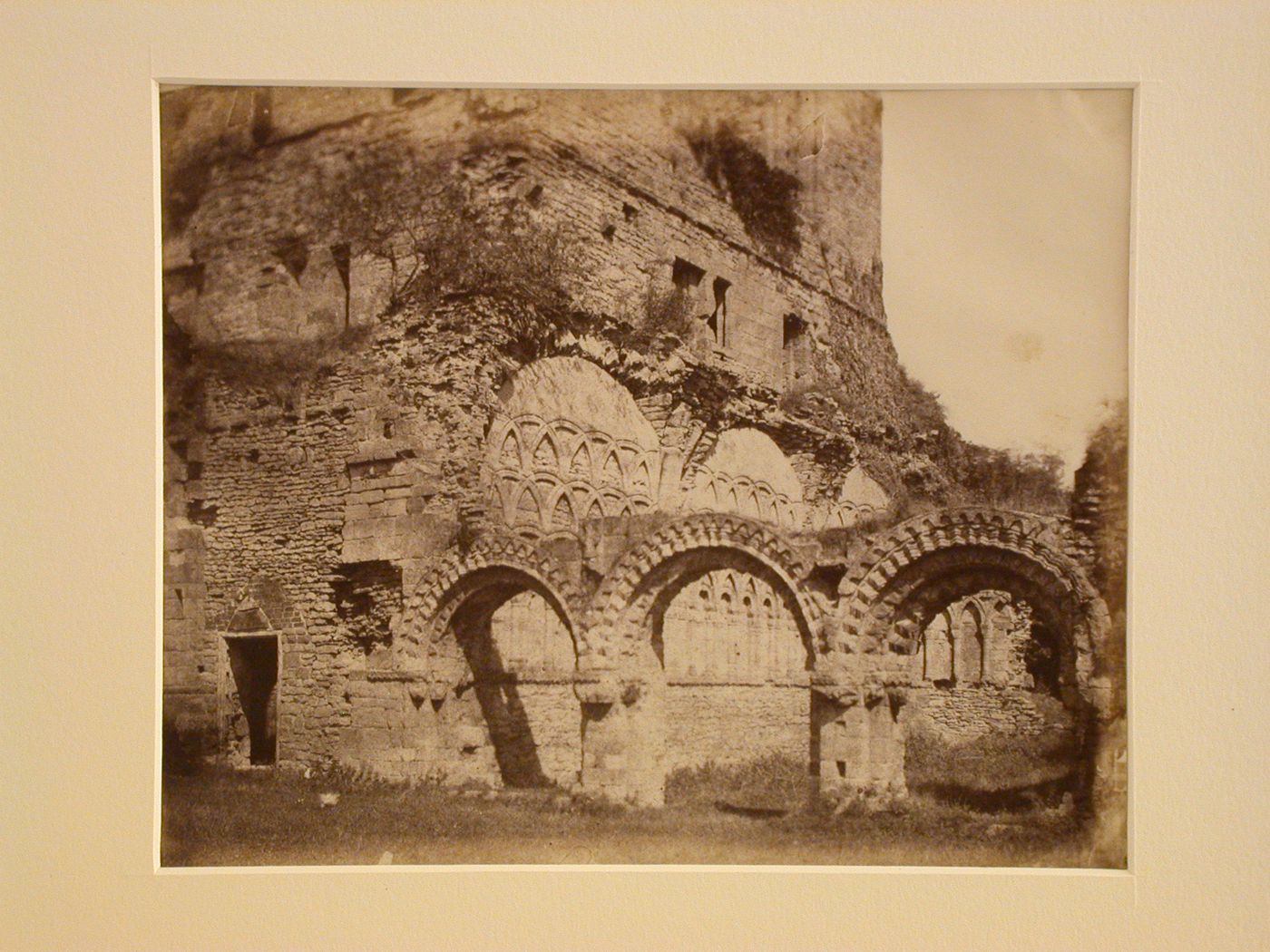 View of Wenlock Abbey ruins, Shropshire, England