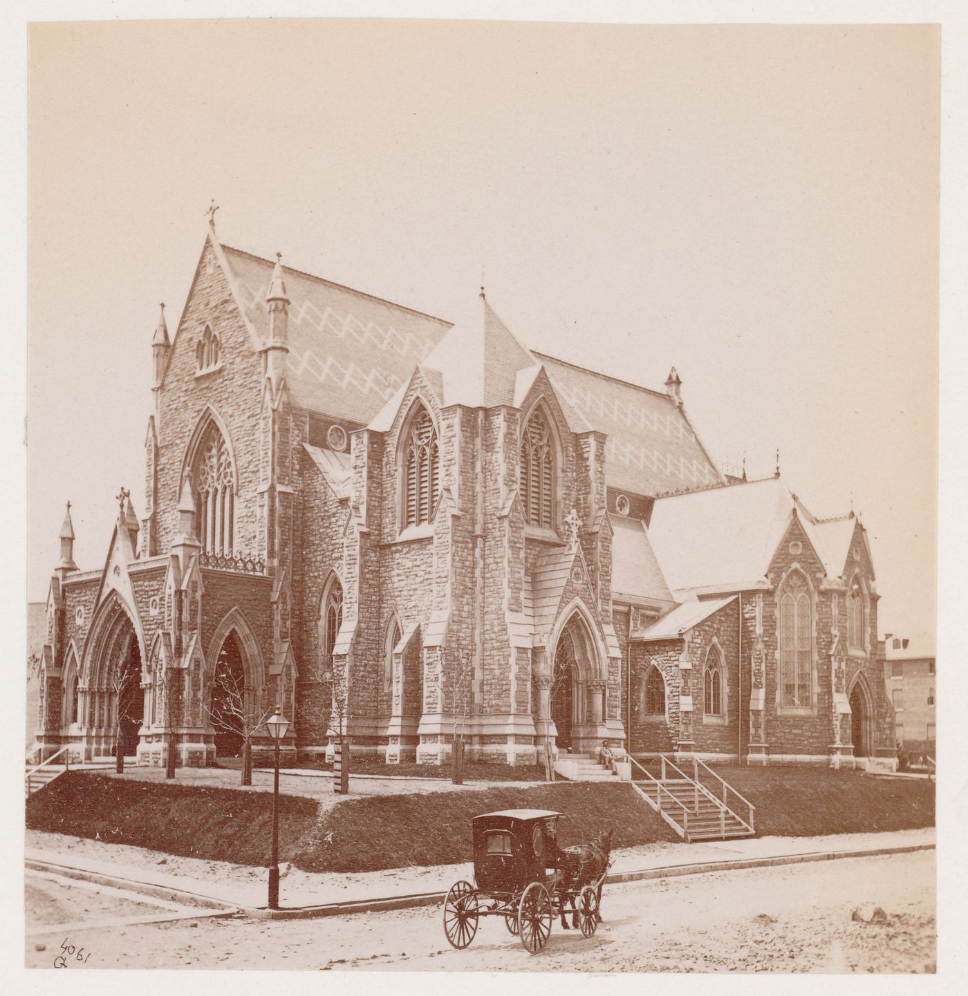 Exterior view of St. George's Episcopal Church, Montreal, Quebec, Canada