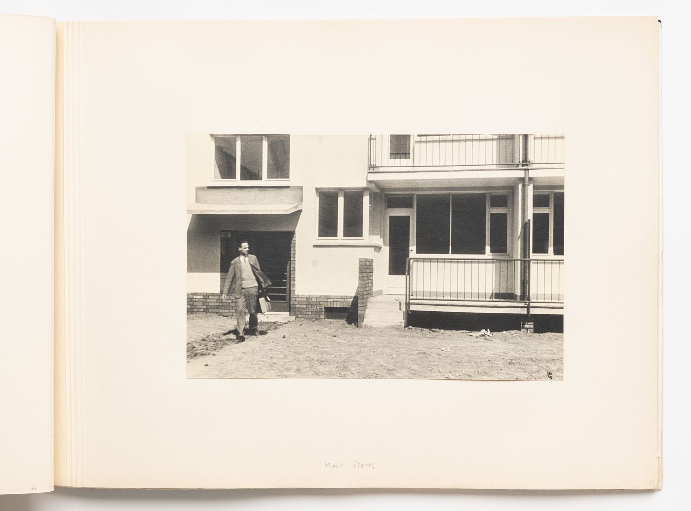 Exterior View Of Type A Housing Units With Mart Stam Exiting The ...