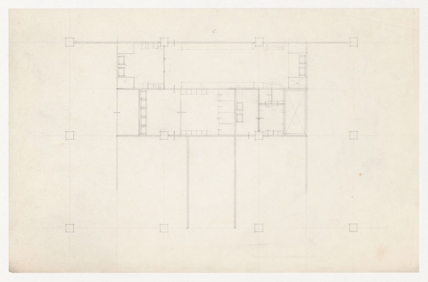 Partial plan, probably for the Metallurgy Building, Illinois Institute of Technology, Chicago