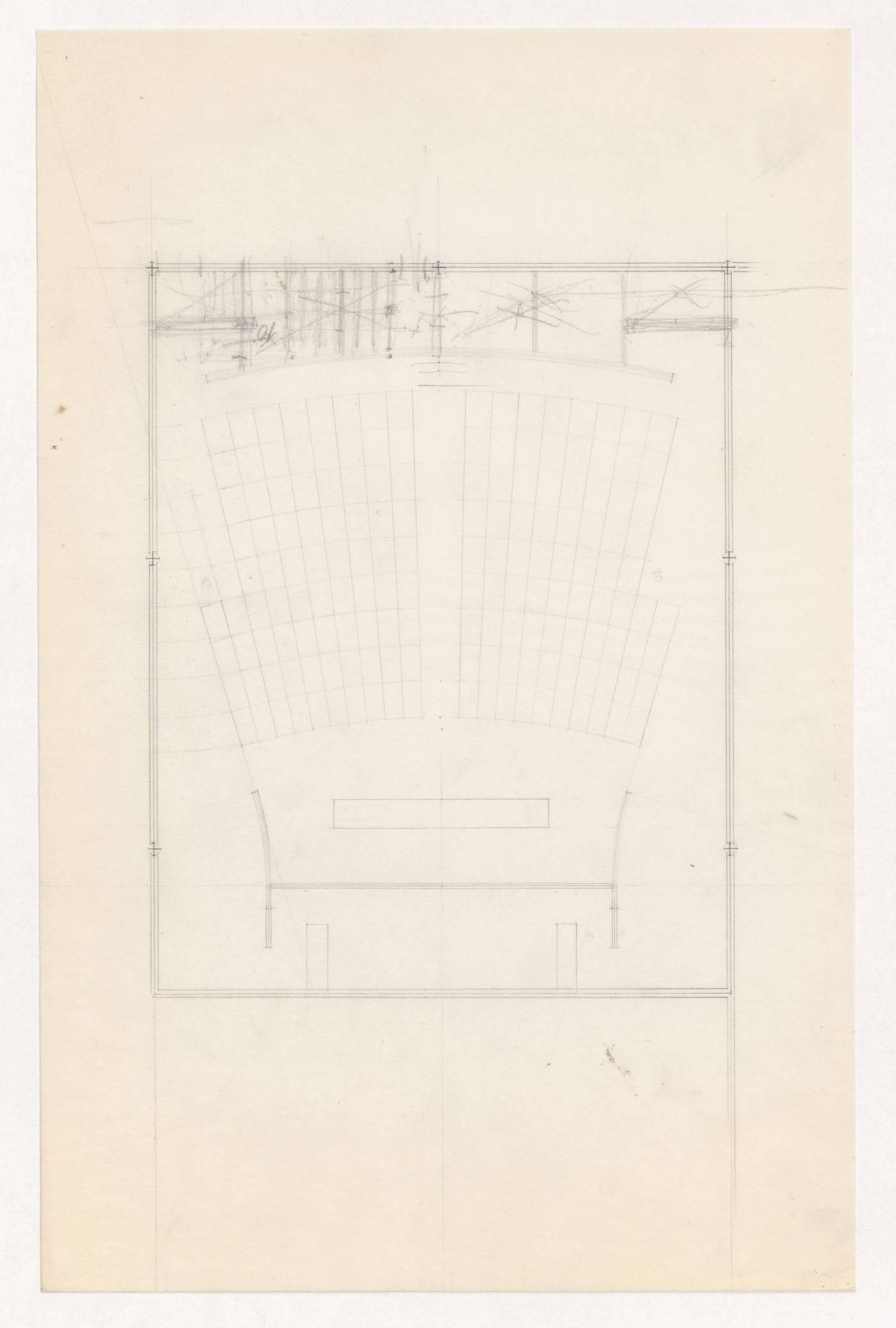Plan for an auditorium for the Metallurgy Building, Illinois Institute of Technology, Chicago
