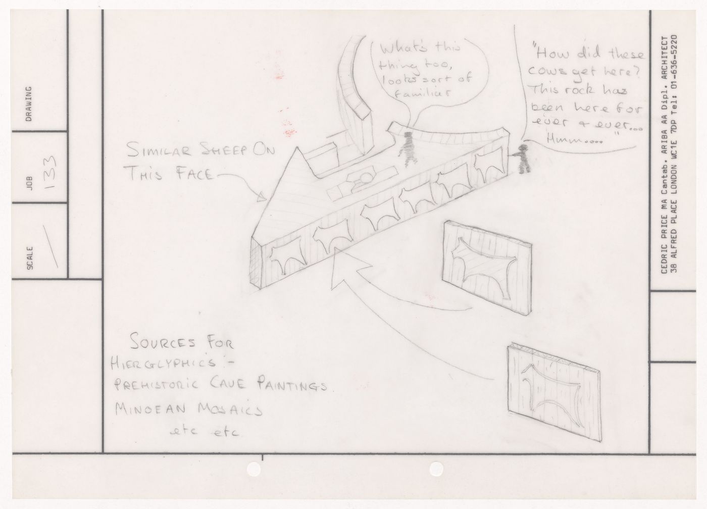 Drawing and notes for Westpen