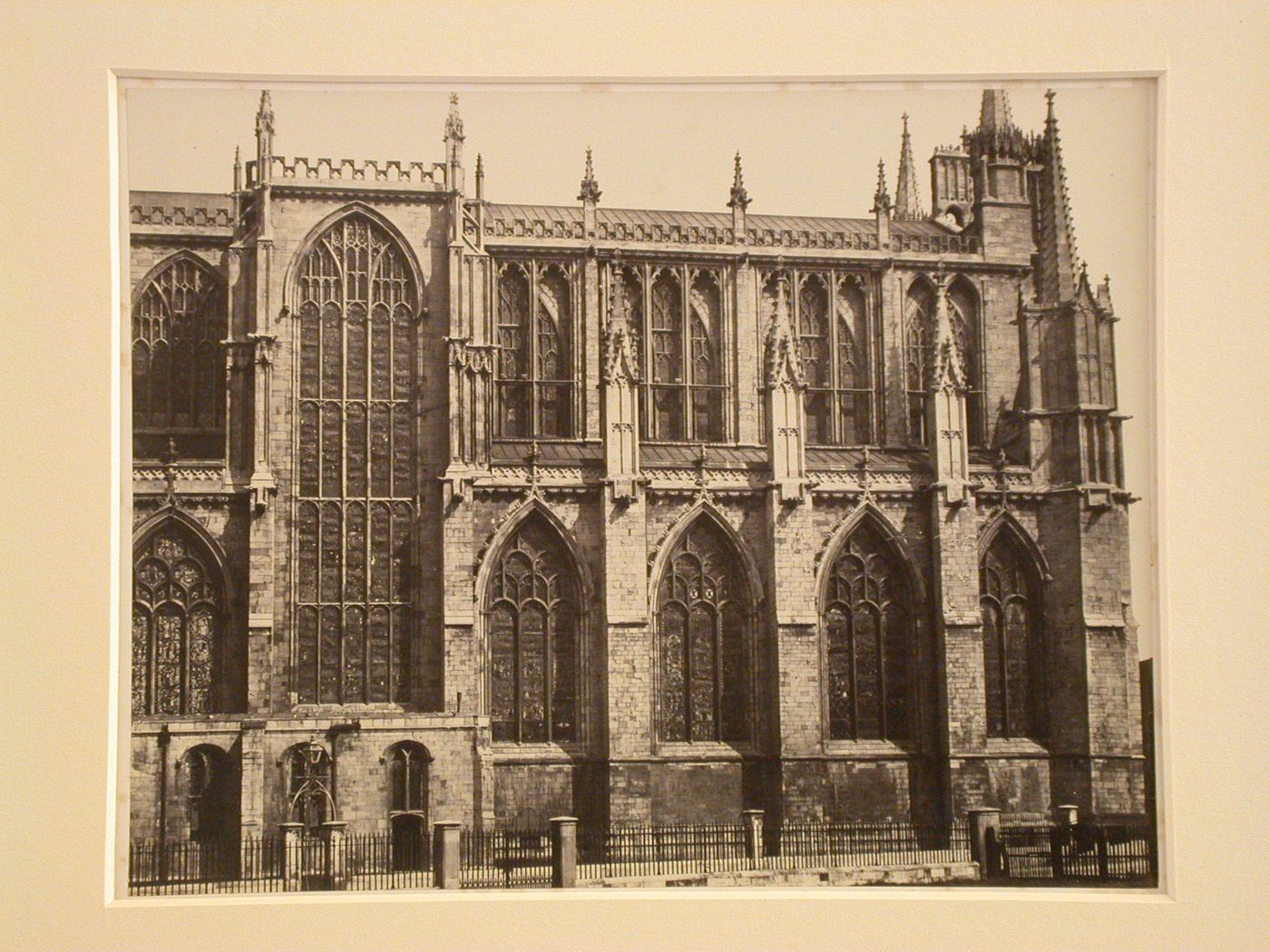 View of exterior of nave of York Minster, York, England