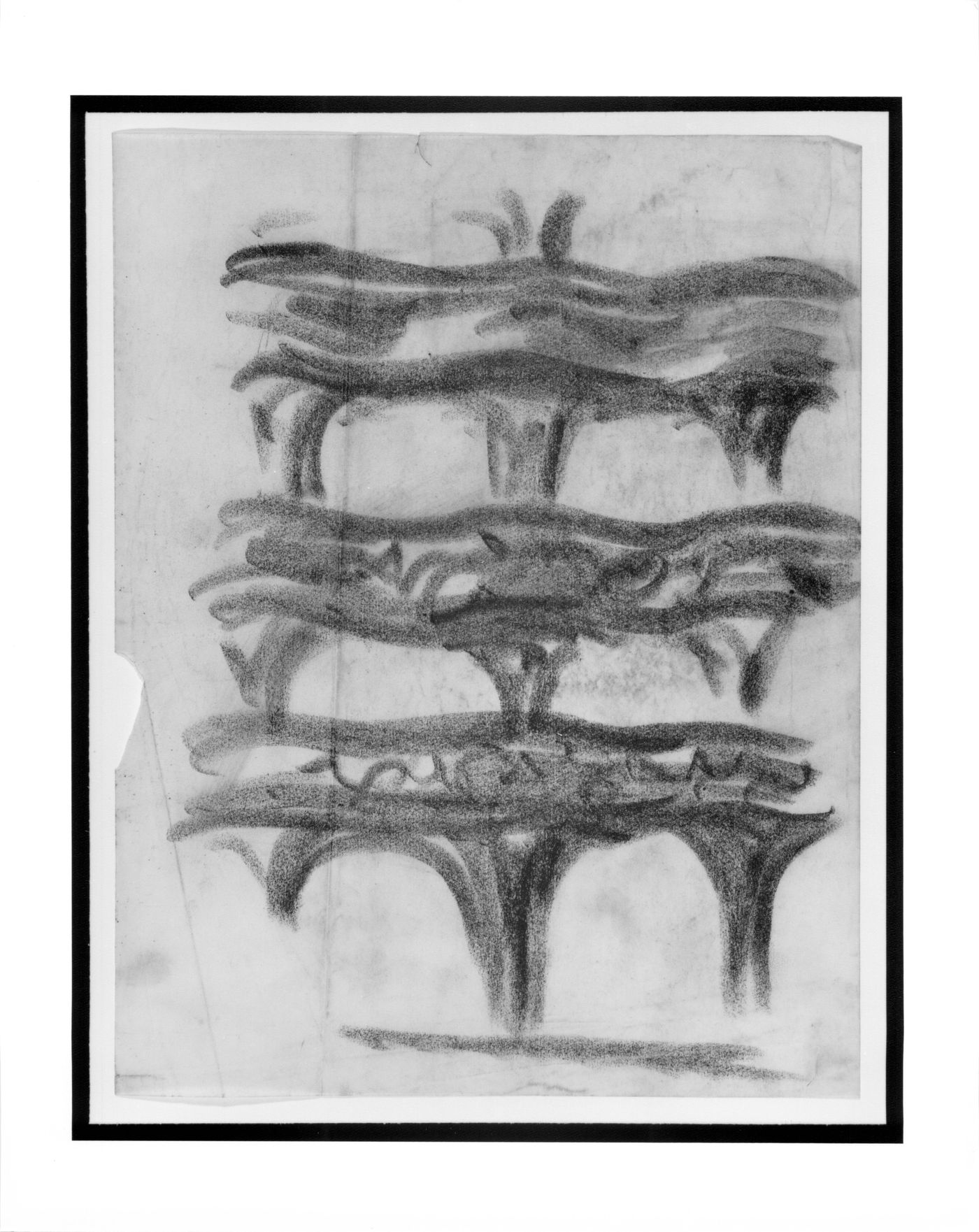 Sketch of the balconies for a Concert Hall Project, Dresden