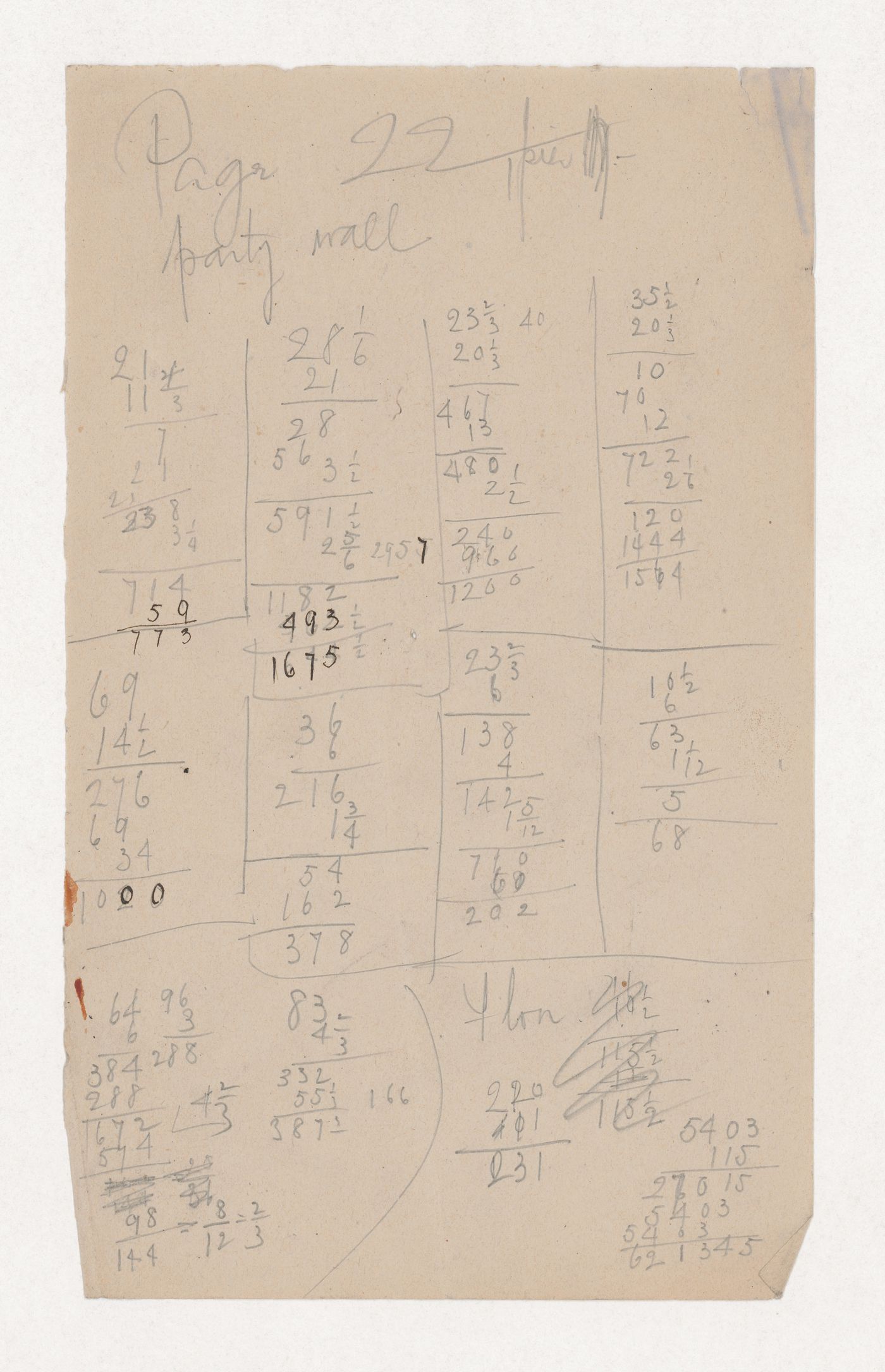 Monadnock Building, Chicago: Load calculations for the party wall