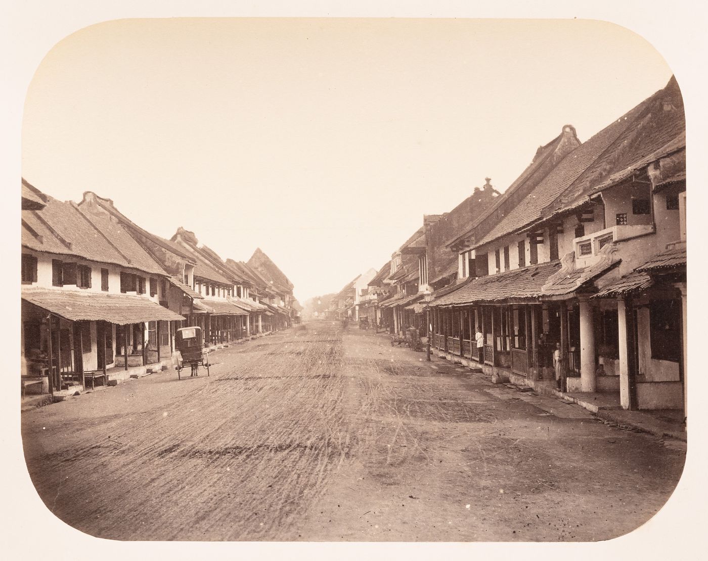 View of Buiten Nieuwpoort Straat (now Jalan Pintu Besar Selatan), Batavia (now Jakarta), Dutch East Indies (now Indonesia)