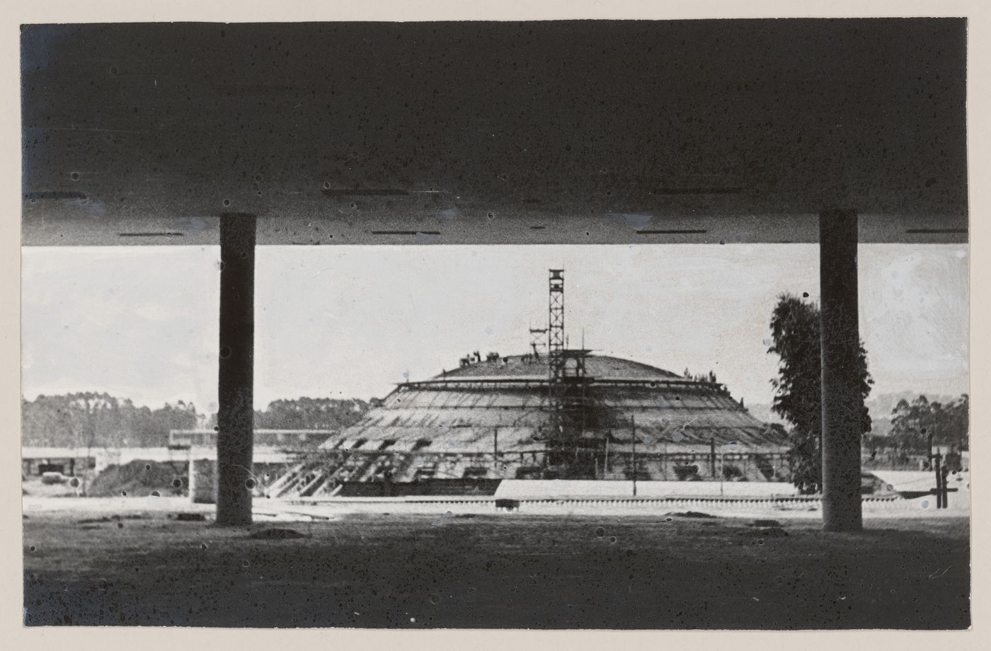 View of Palace of the Arts, under construction, São Paulo, Brazil
