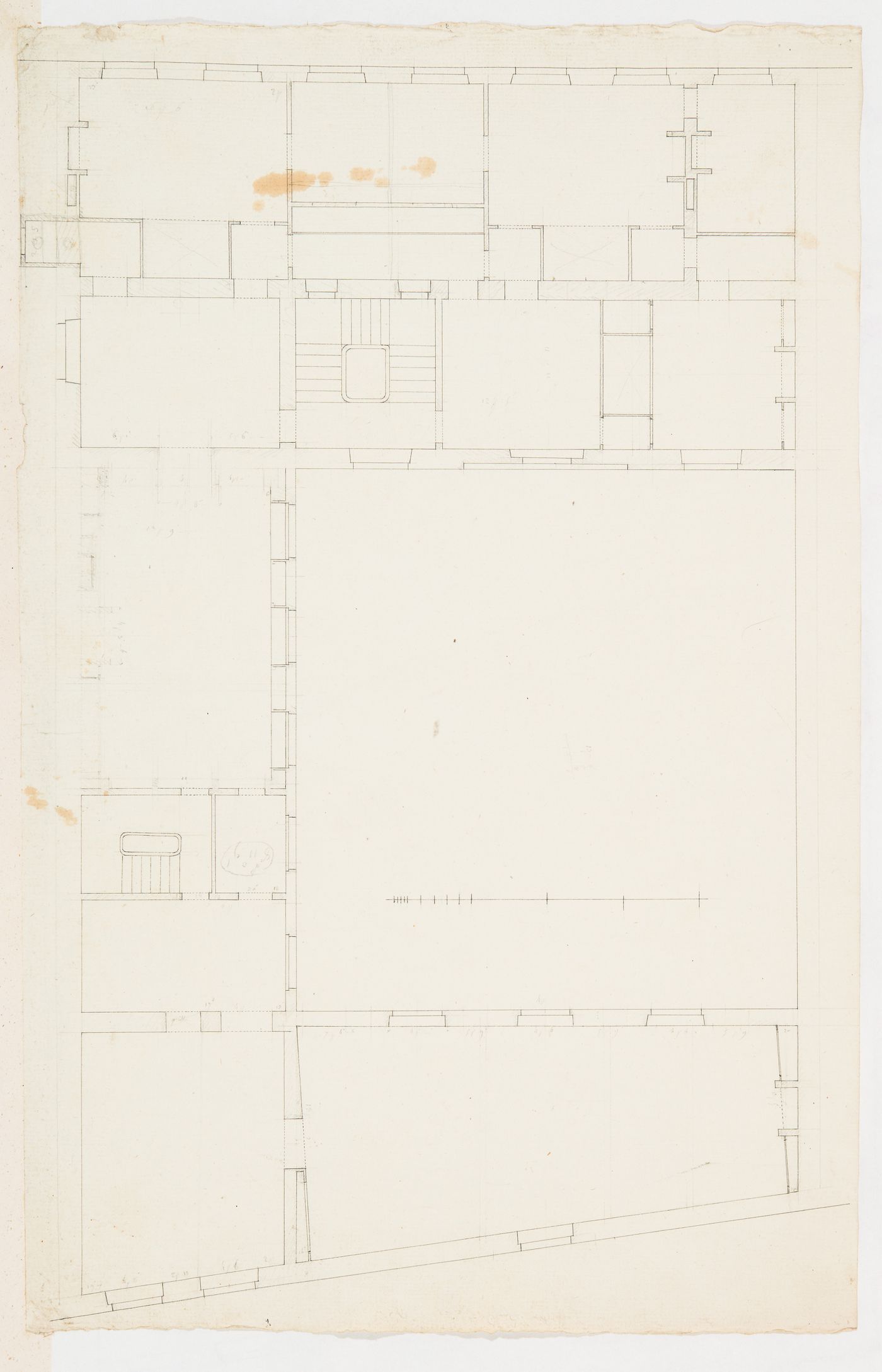 Project for renovations for a house for M. le Dhuy: First floor plan