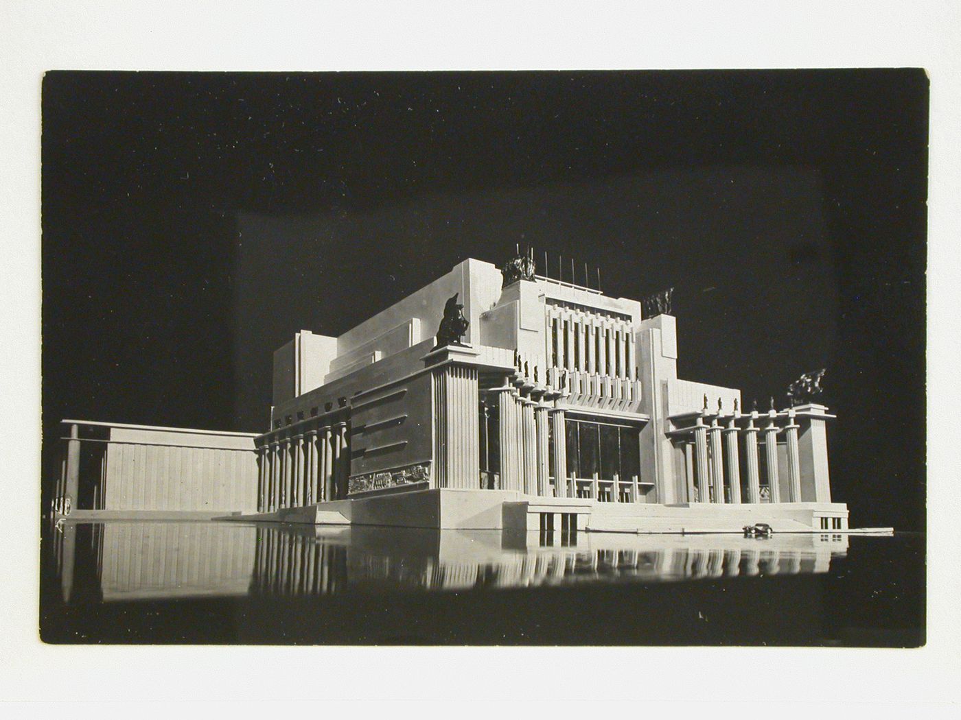 Photograph of a model for a Red Army Theater, Moscow