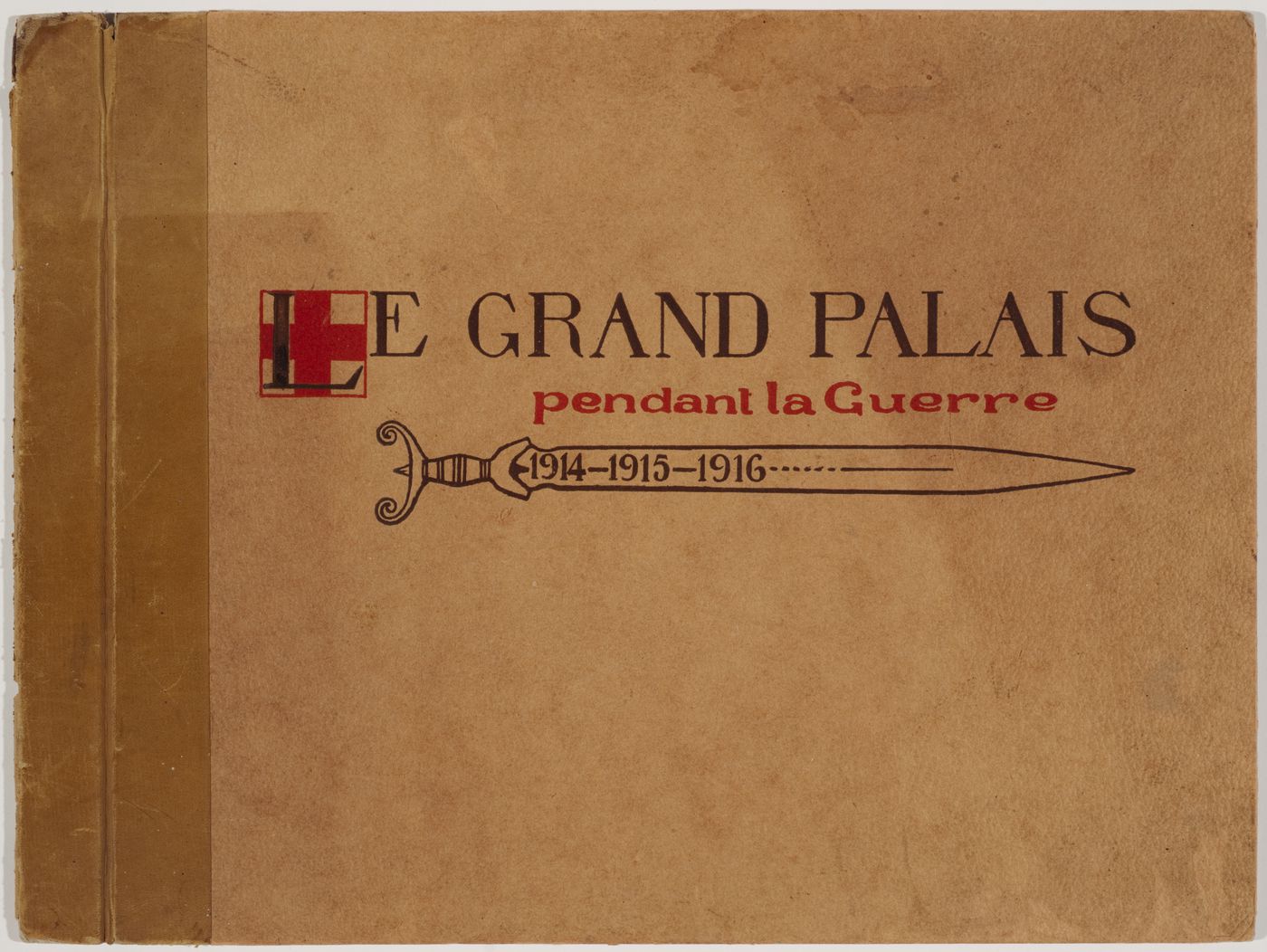 Album of interior and exterior views of the military hospital housed in the Grand Palais during World War I, Paris, France