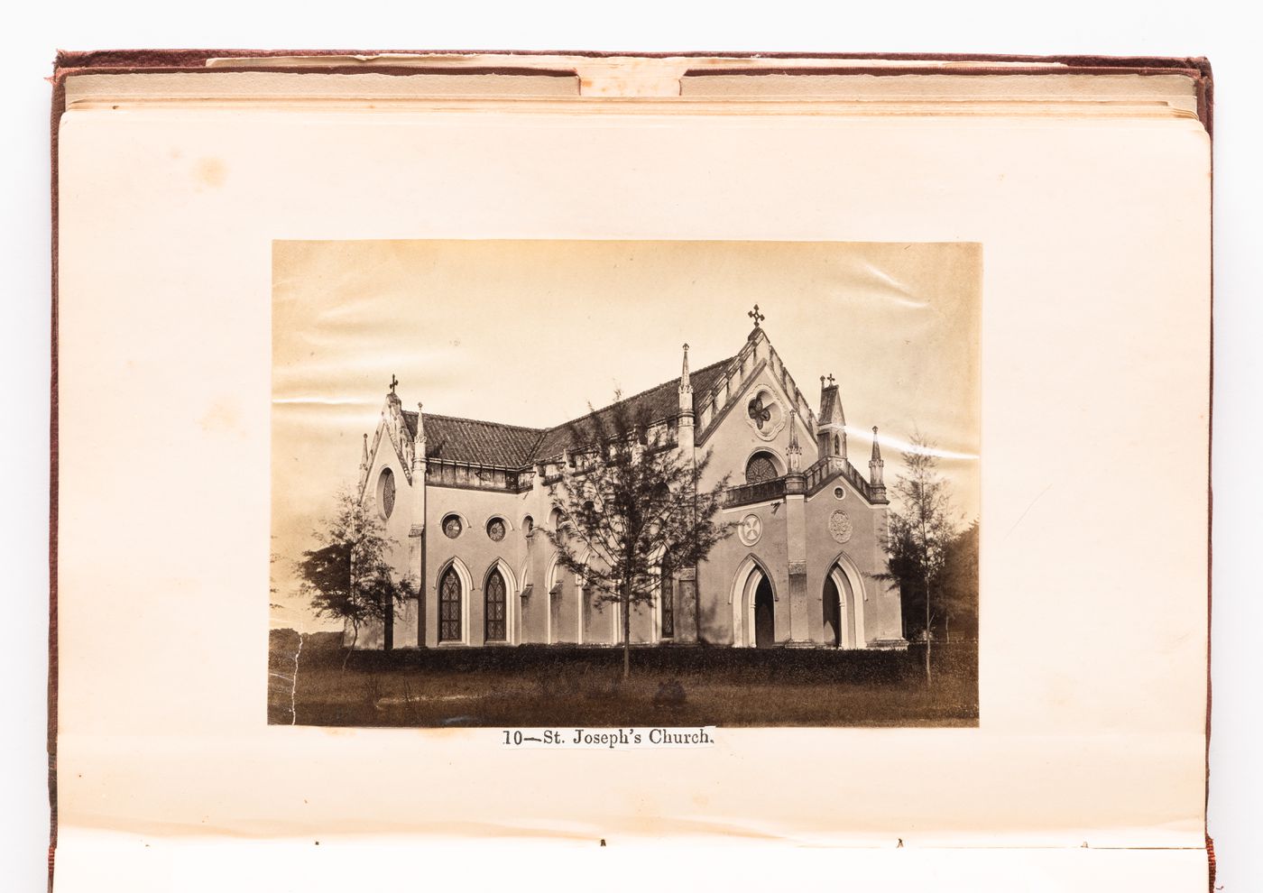 View of the principal façade of Saint Joseph's Church, Lucknow, India