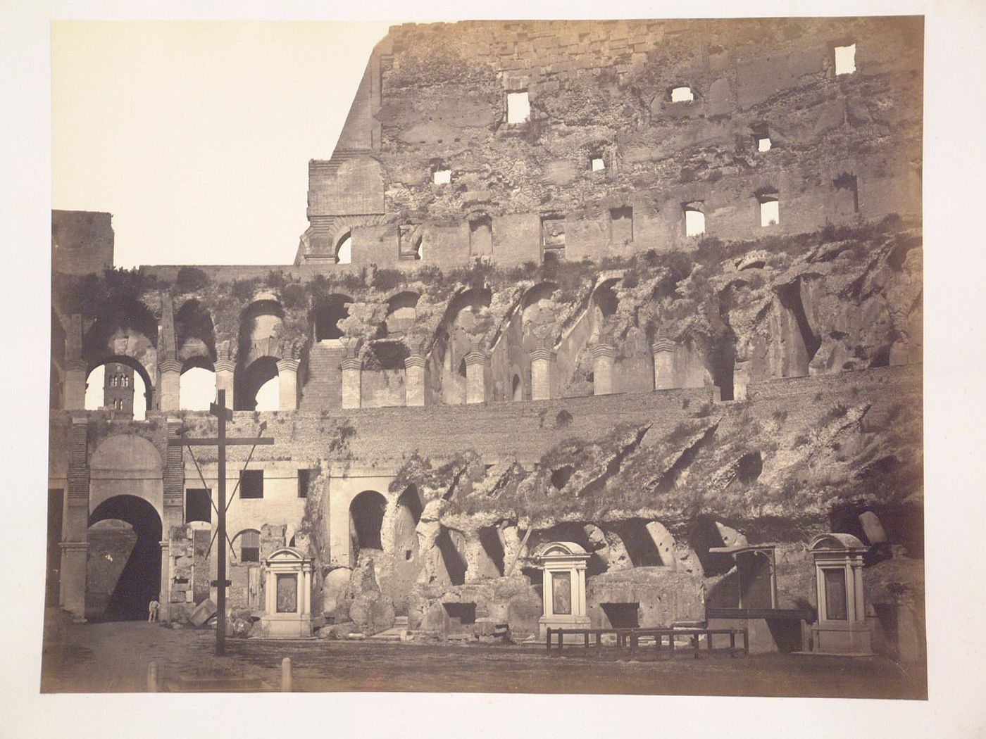 View of the interior of the Colosseum, Rome, Italy