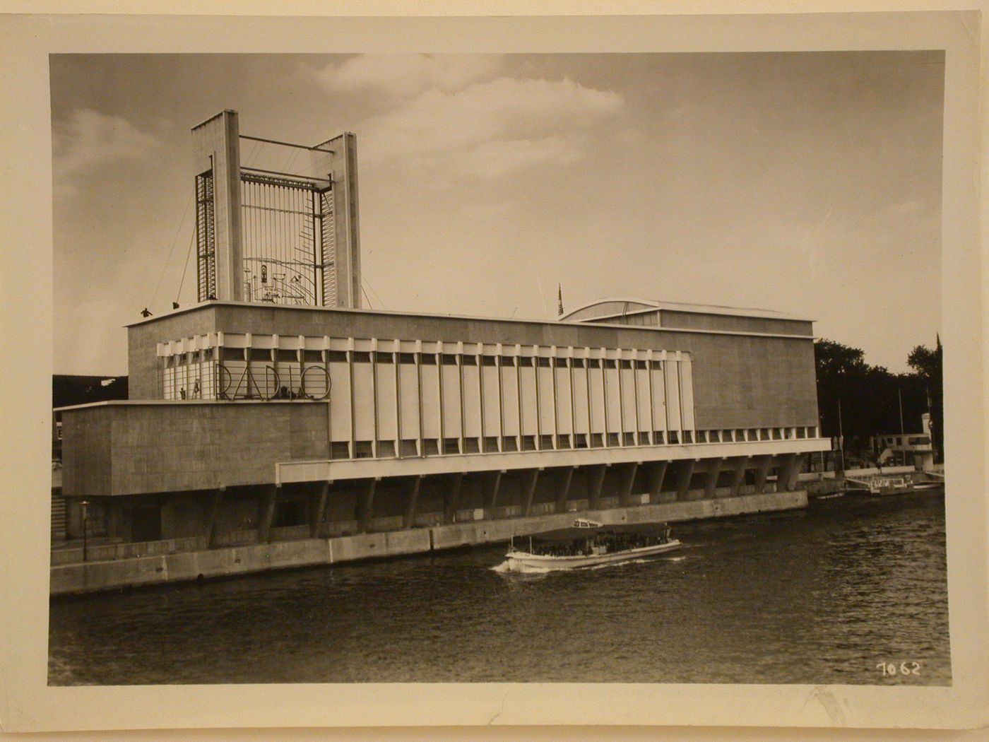 View of the Pavillon de la Radio, 1937 Exposition internationale, Paris, France