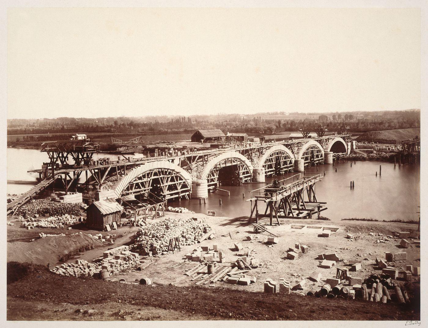 Hastingues Bridge, 1861