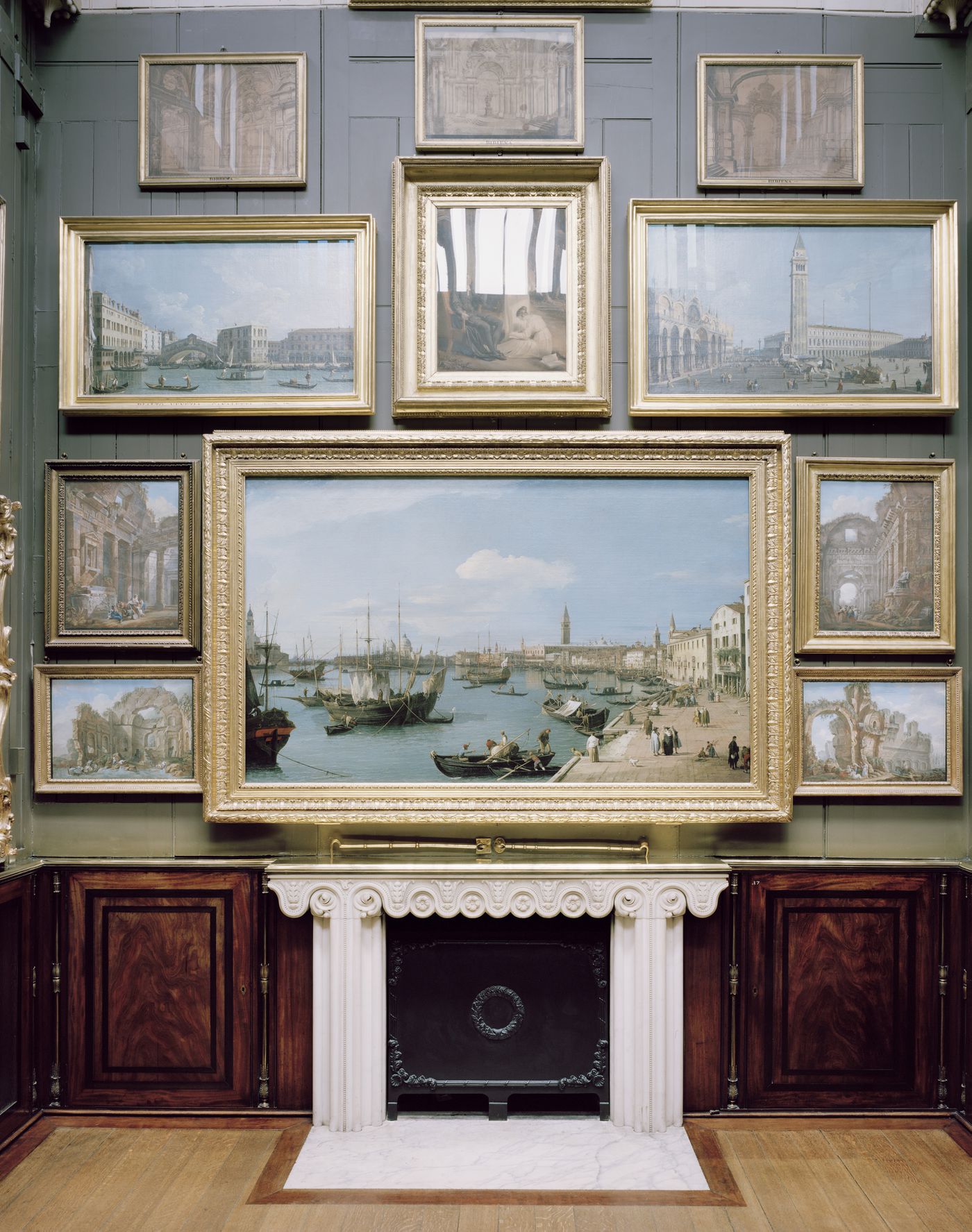 Questioning Pictures: Photograph of Painting Cabinet, Sir John Soane's Museum, 2017