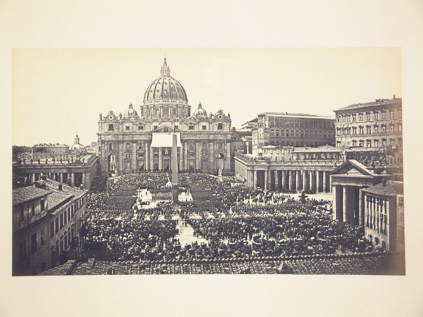 View of the Piazza San Pietro and the Basilica di San Pietro, Vatican City