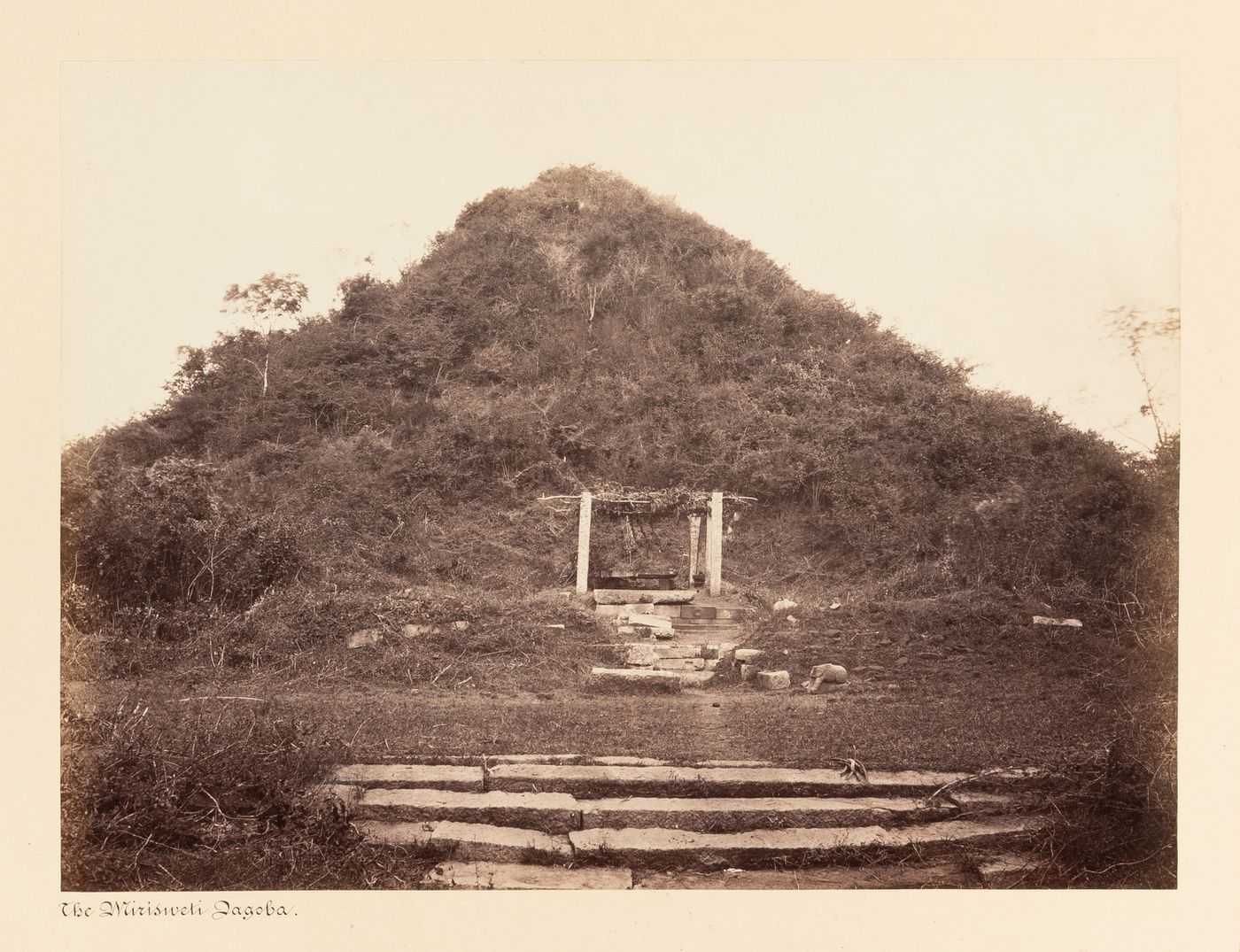 View of the Mirisavati Vihara, Anuradhapura, Ceylon (now Sri Lanka)