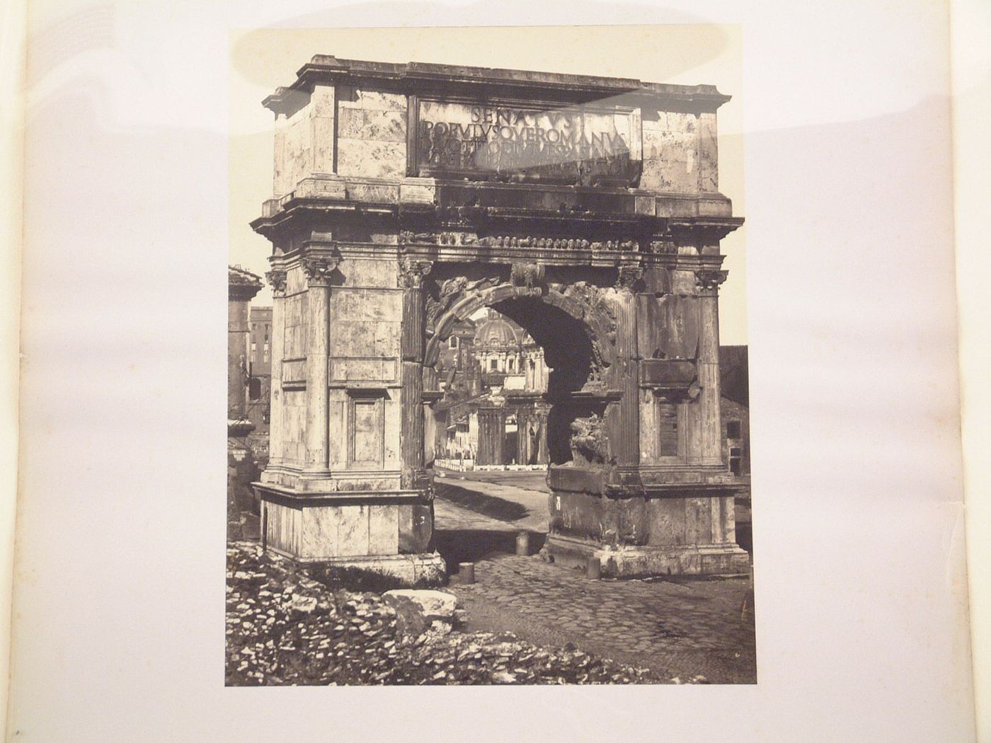 View of the Arch of Titus, Rome, Italy