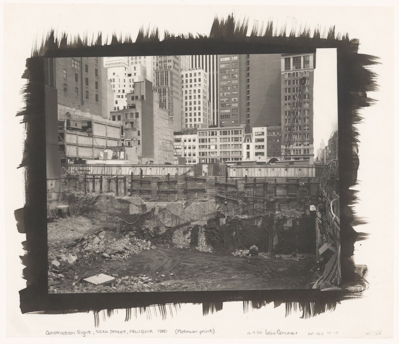 Construction Site, 55th Street. NewYork 1980