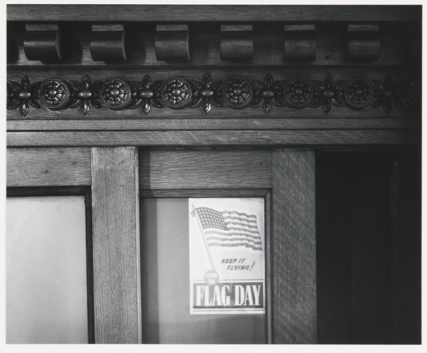 Detail view of cabinet, attic, Old City Hall, Boston, Massachusetts, United States