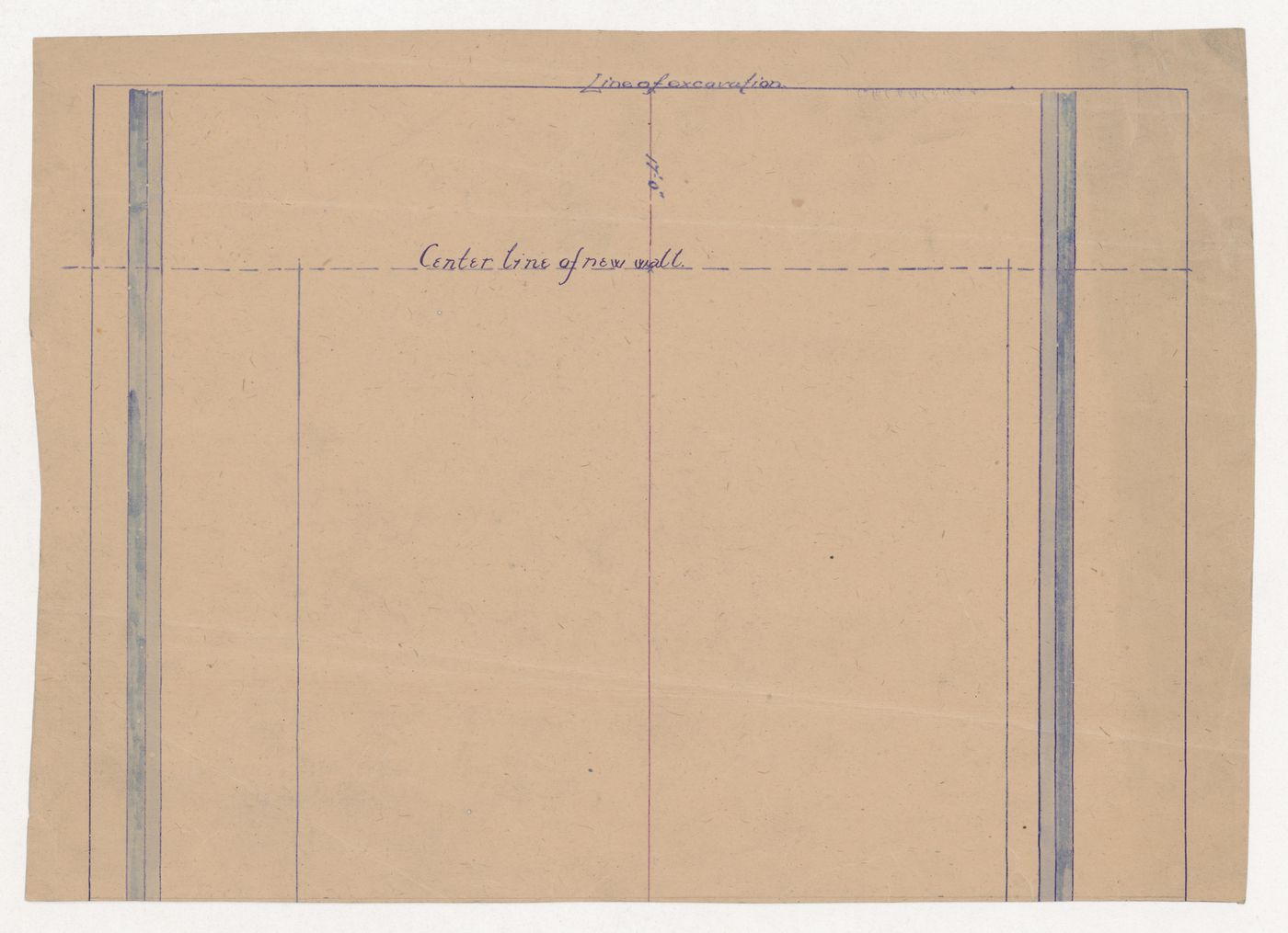 Excavation plan for an unidentified building