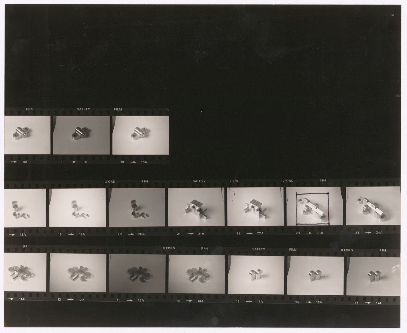 Contact sheet of blocks