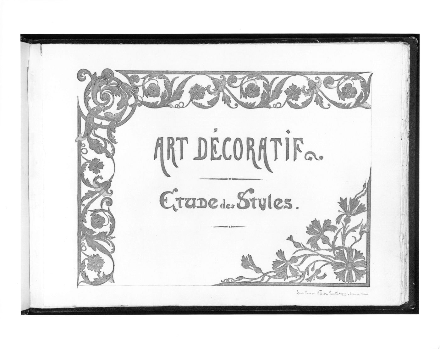 Art décoratifs, étude de style