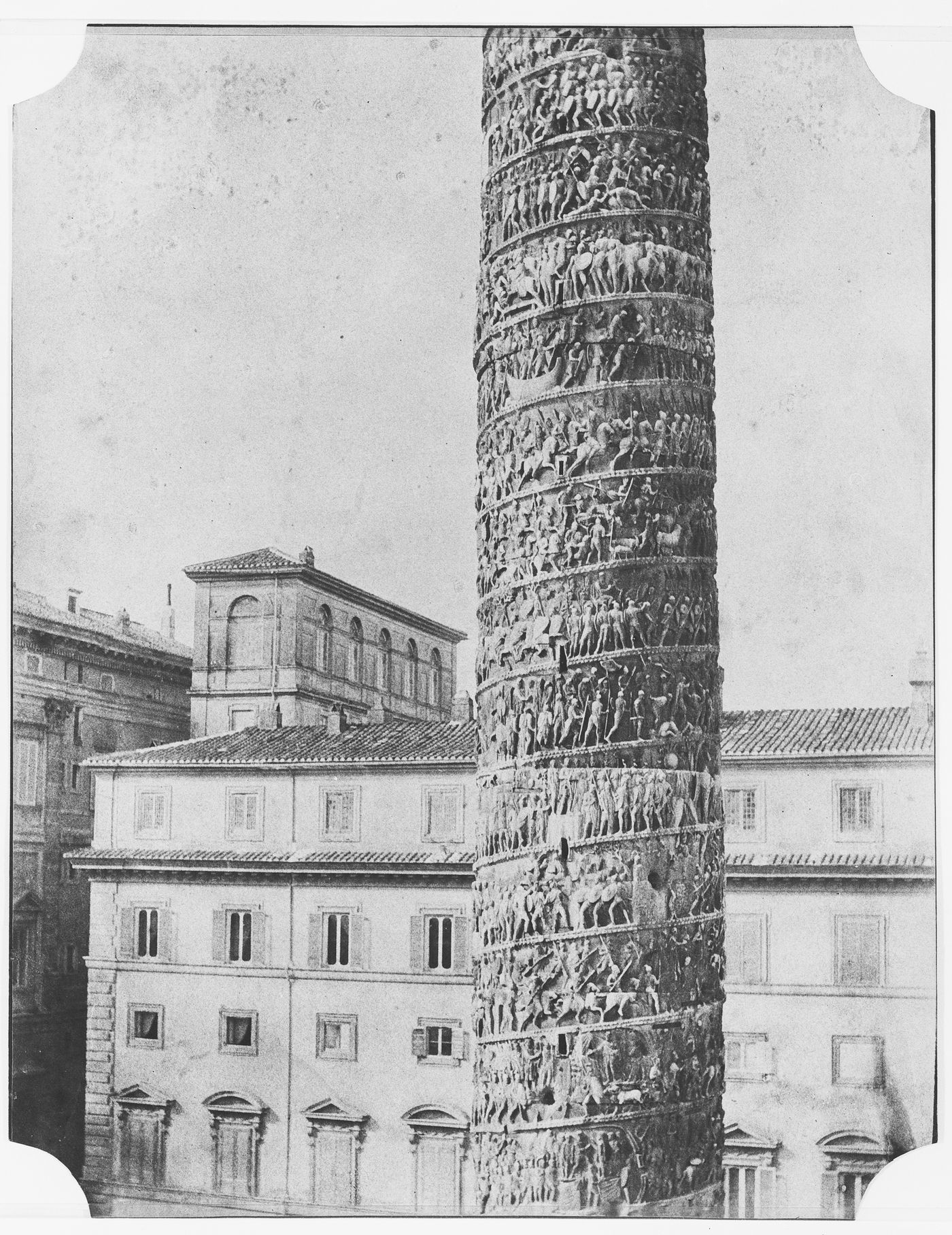 Detail of the column of Marcus Aurelius, Rome, Italy