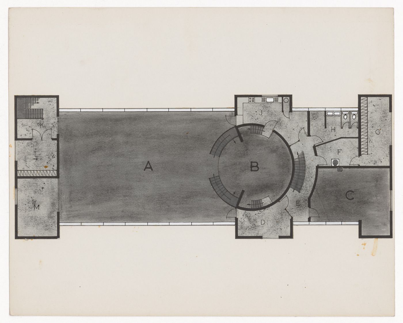 Housing floor plan for The Shape of Cambridge: A Plan, Cambridge University, England