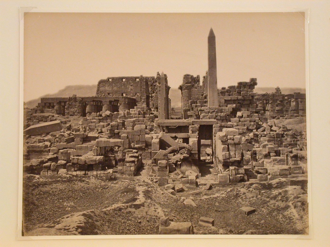 Temple de Karnak, pris du sud, Egypte