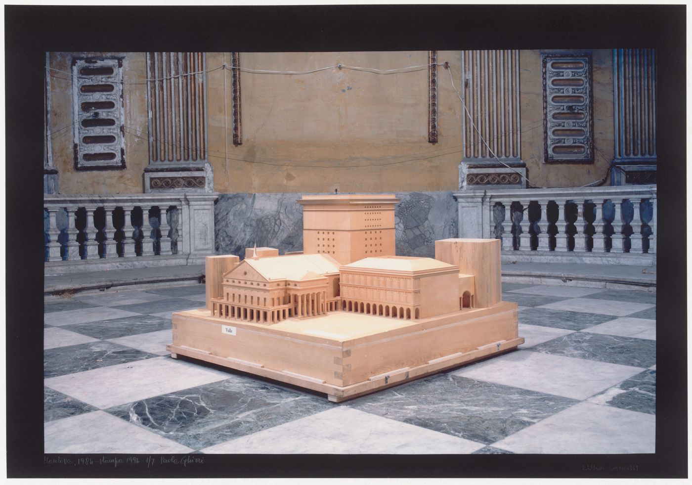 Model for the Carlo Felice Theatre in Genoa, 1983, exhibited in the Casadel Mantegna, Mantua